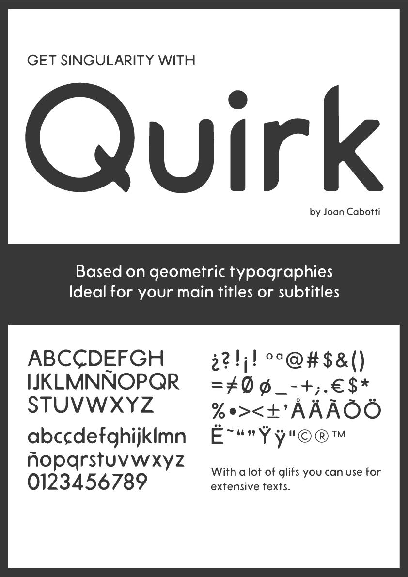 Quirk Font