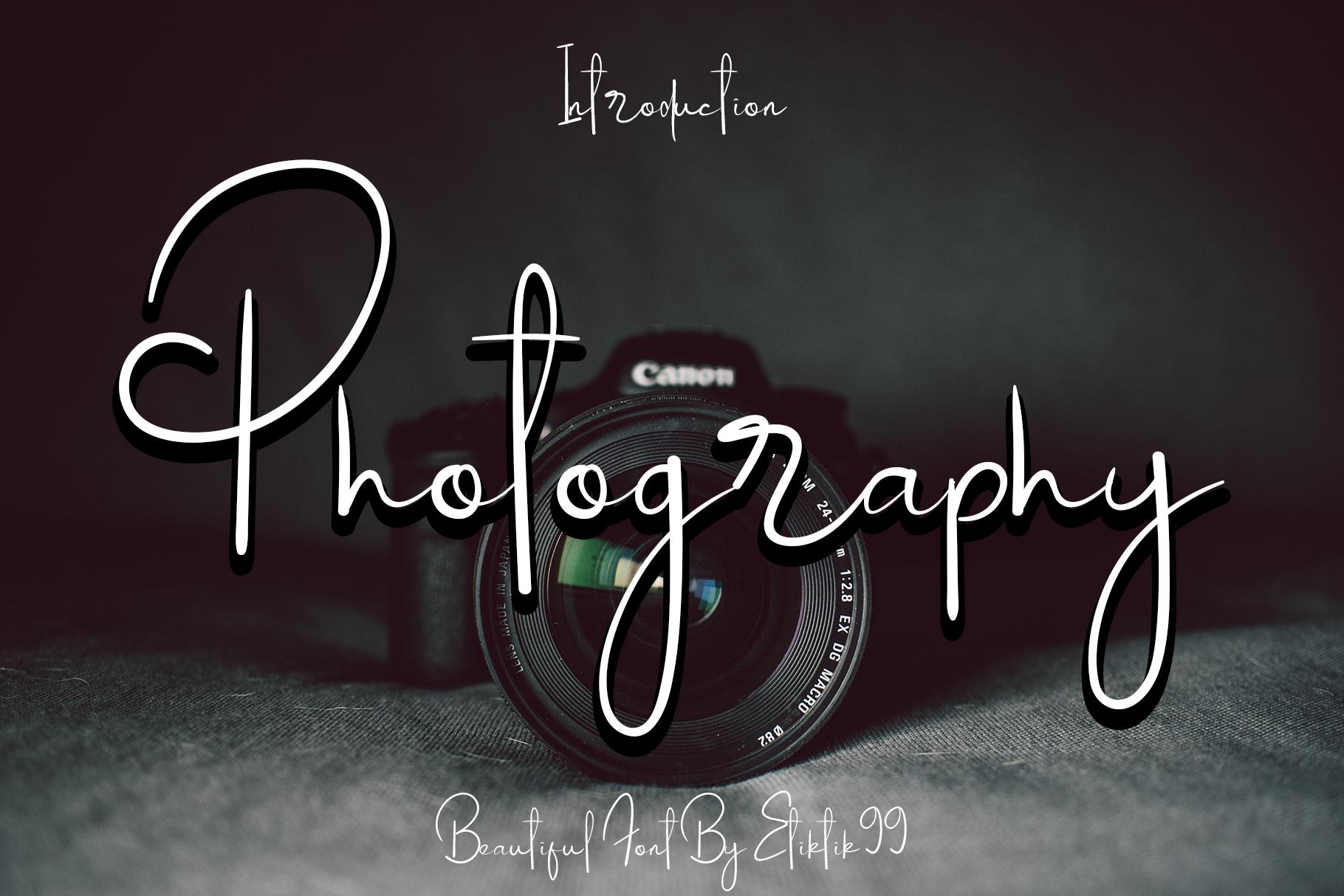 Photography Font