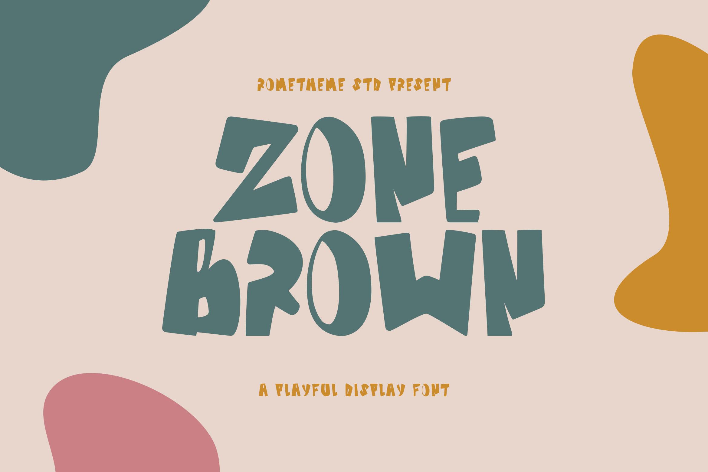 Zone Brown Font