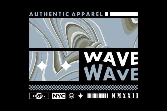 Wave Aesthetic T Shirt Design