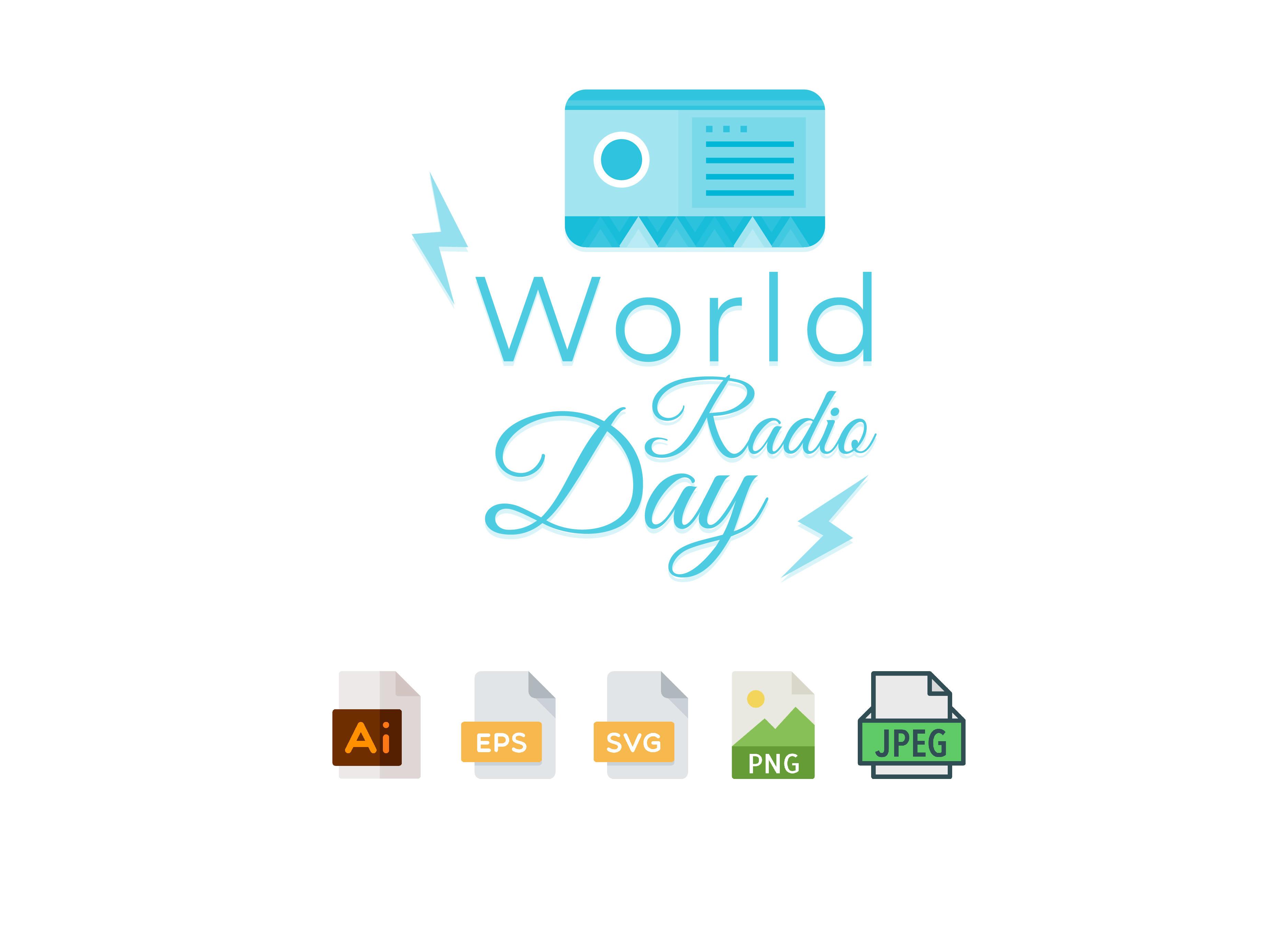 World Radio Day SVG