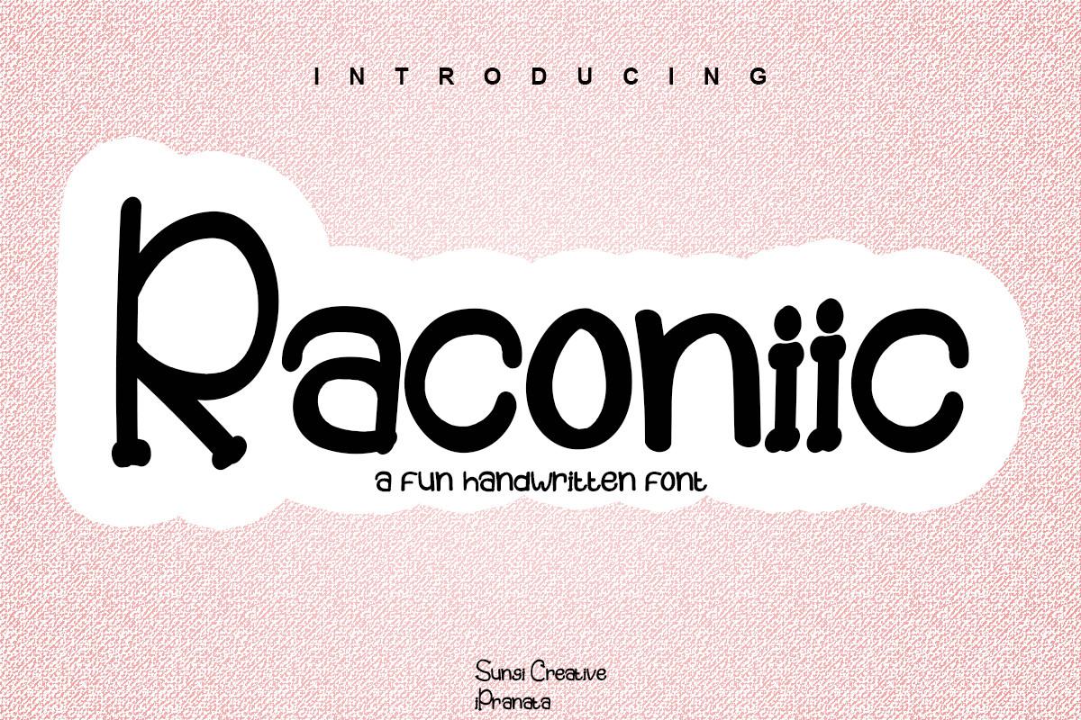 Raconiic Font