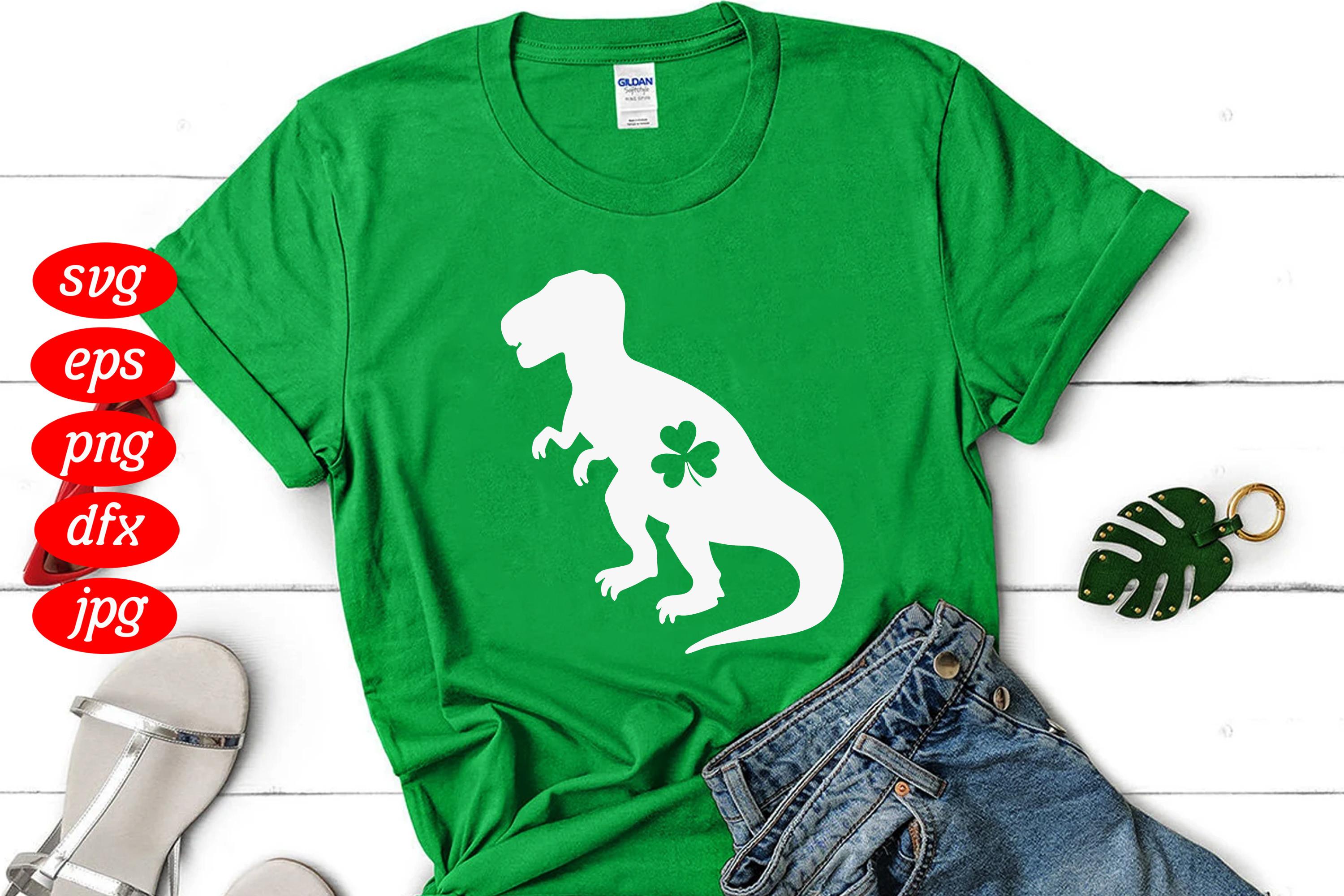 Lucky T-rex Shamrock
