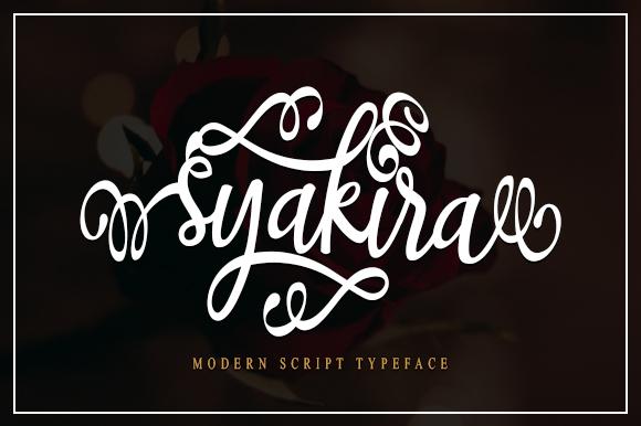 Syakira Script Font