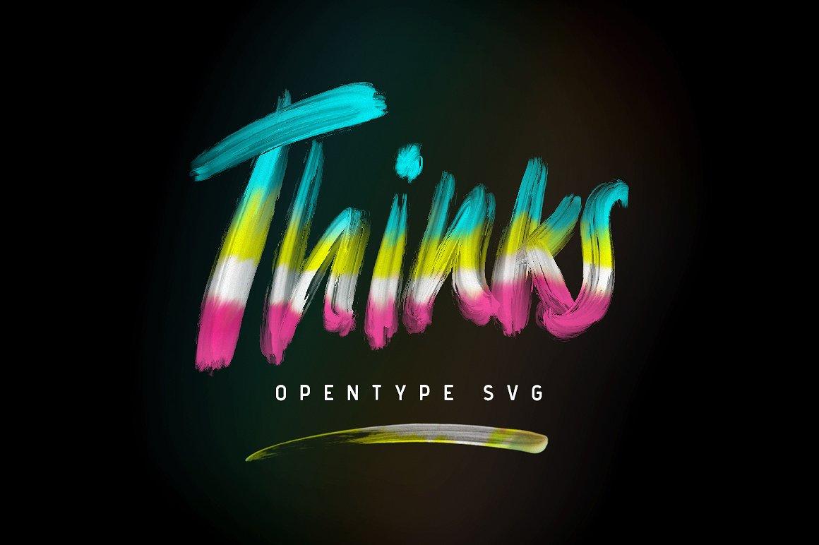 Thinks Opentype  Font
