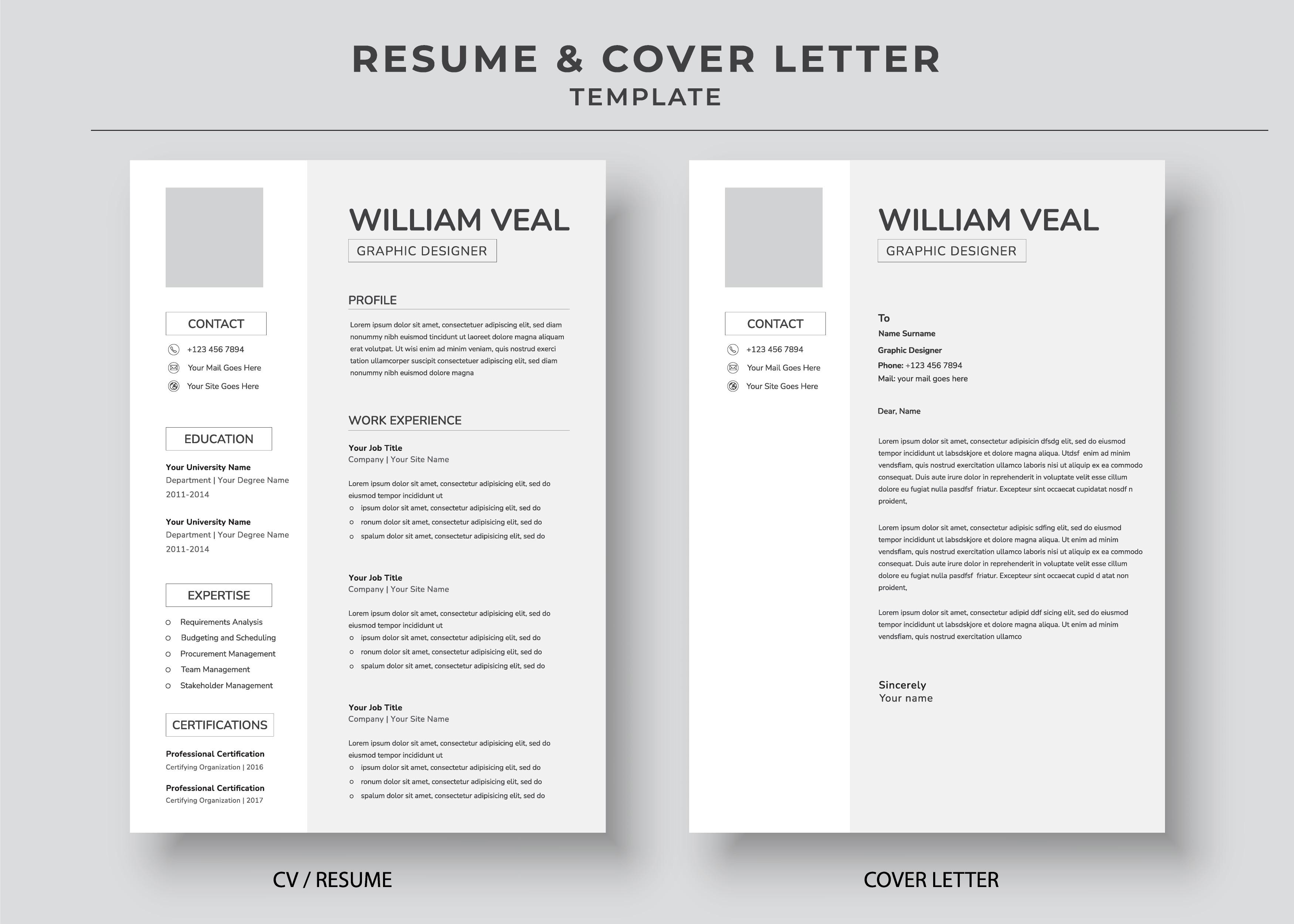 Resume and Cover Letter Template