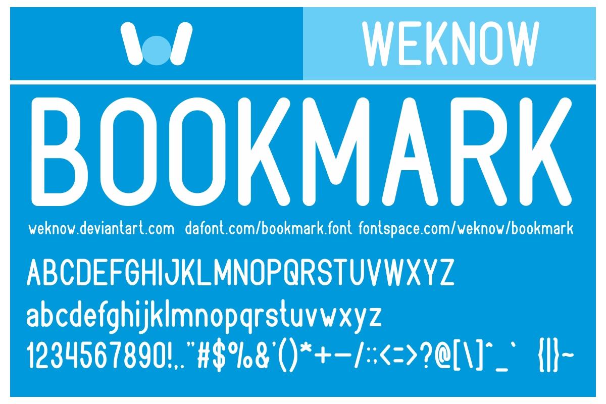 Bookmark Font