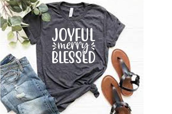 Christmas Svg Design, Joyful Merry