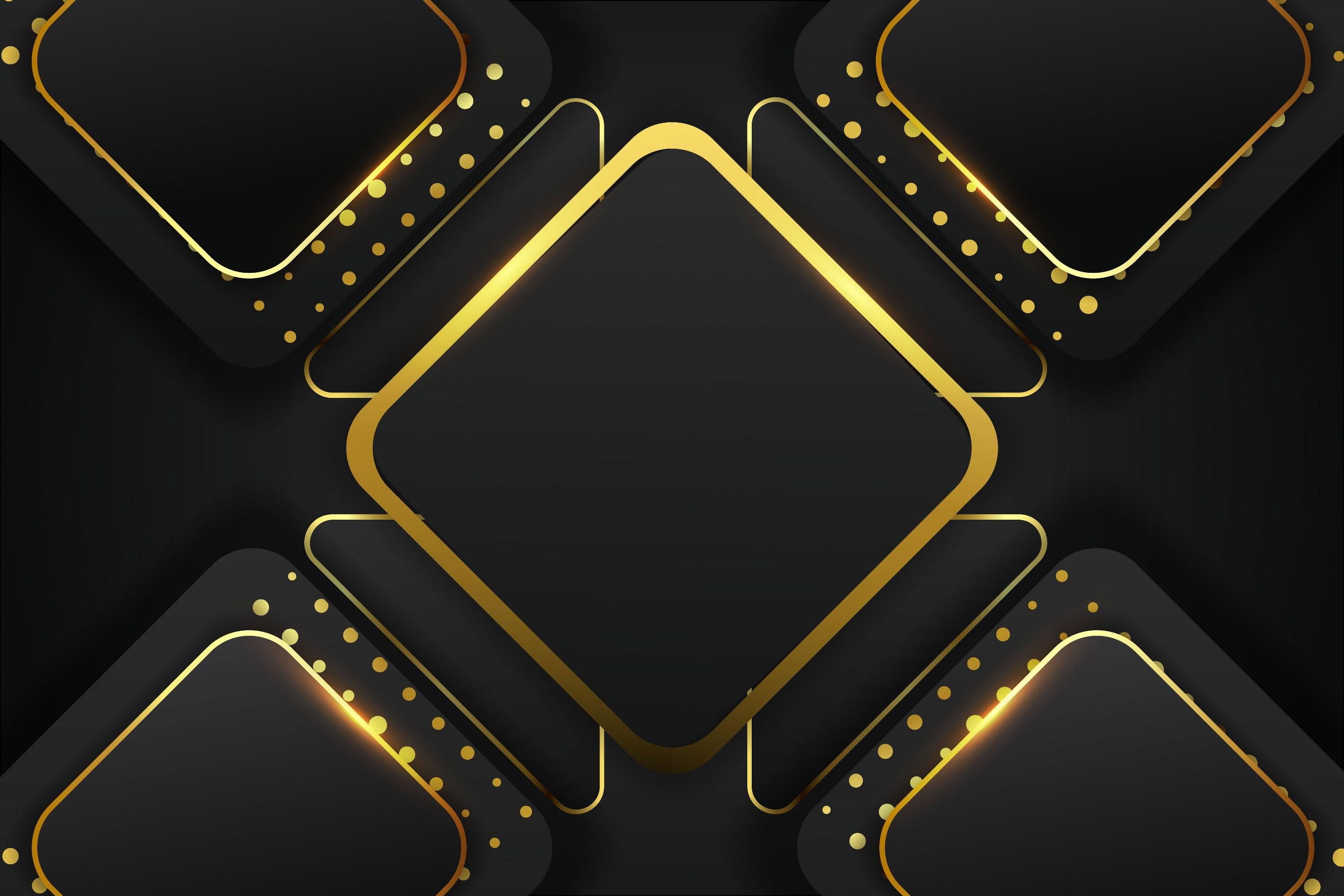 Black Luxury Background Hexagonal Shape