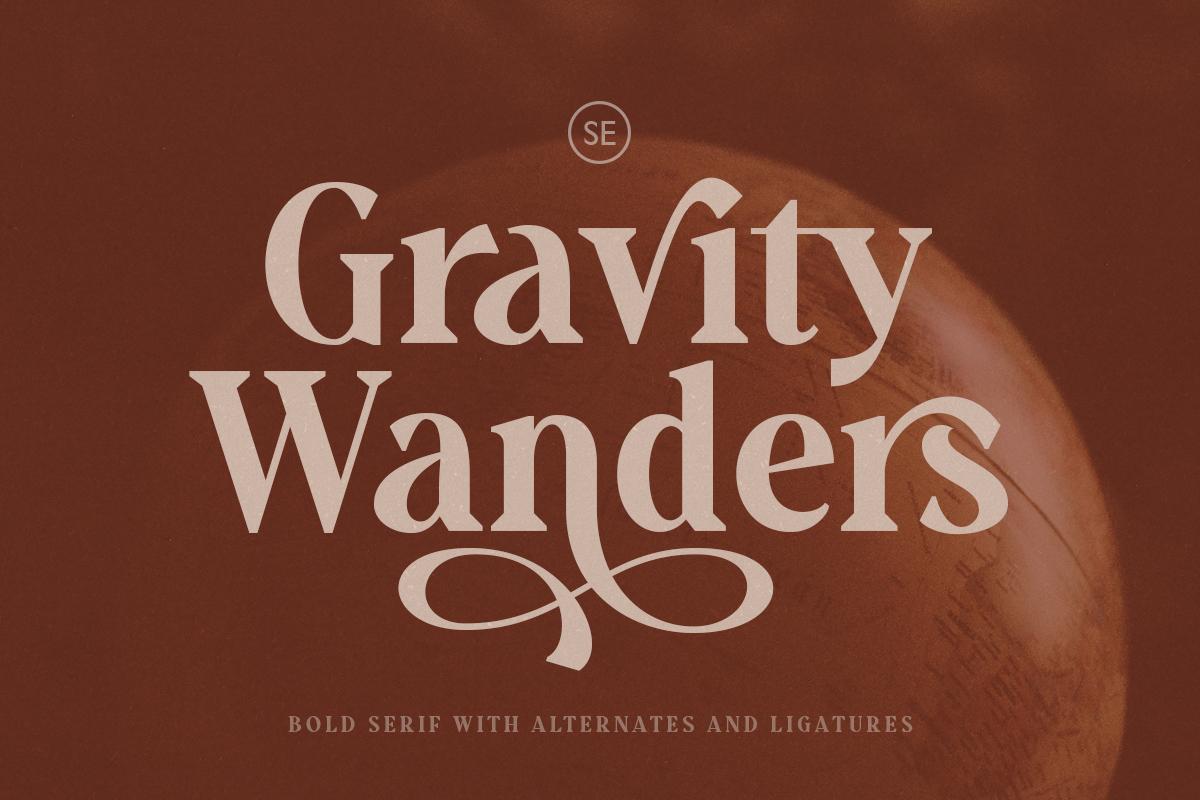 Gravity Wanders Font
