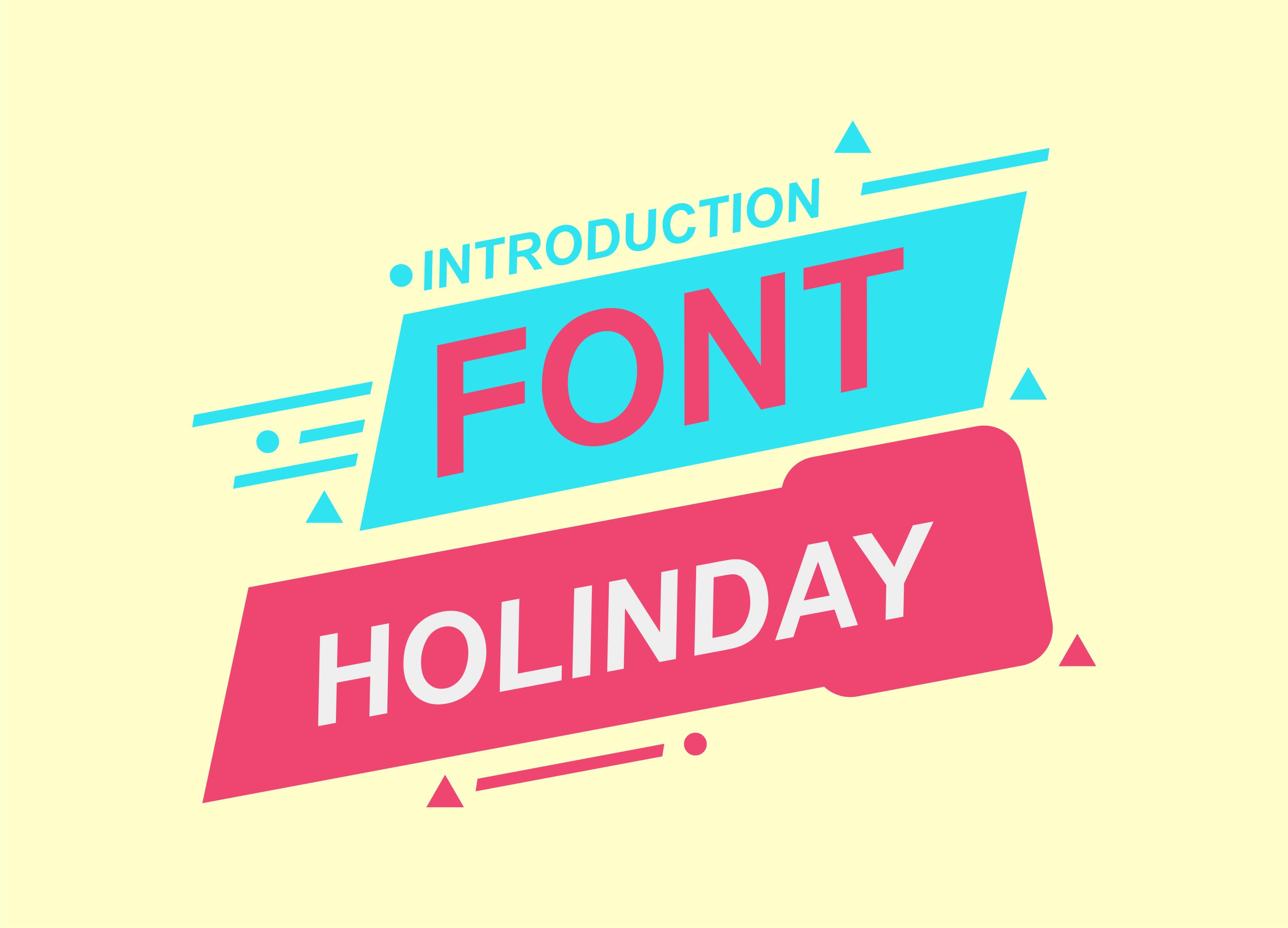 Holinday Font