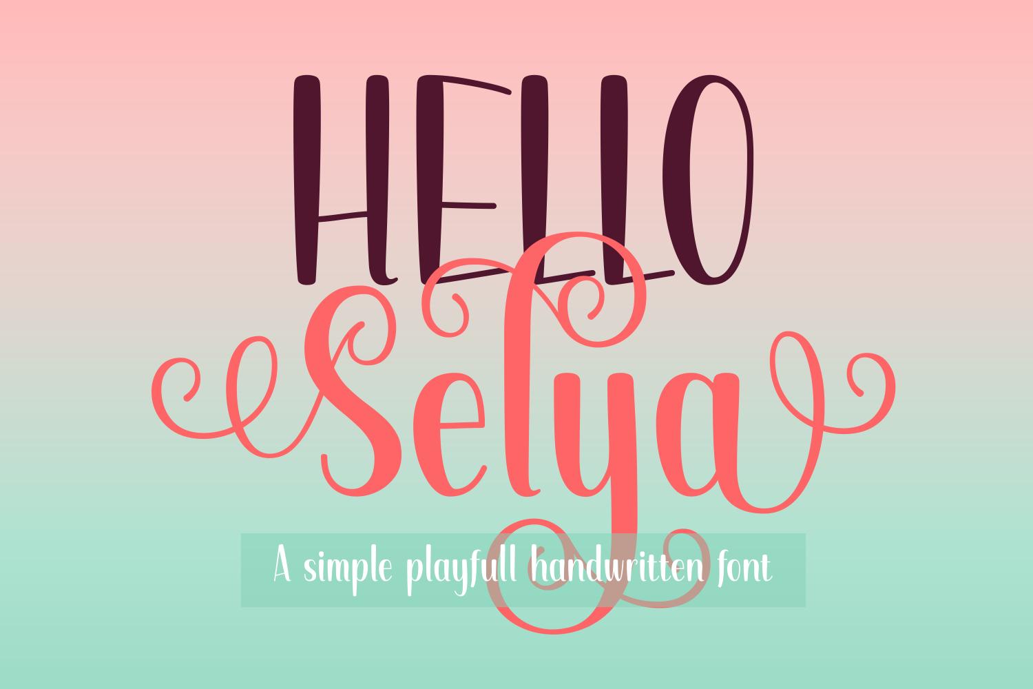 Hello Selya Font