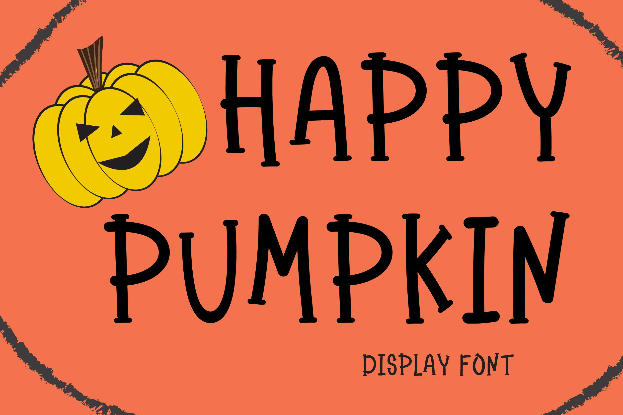 Happy Pumpkin Font
