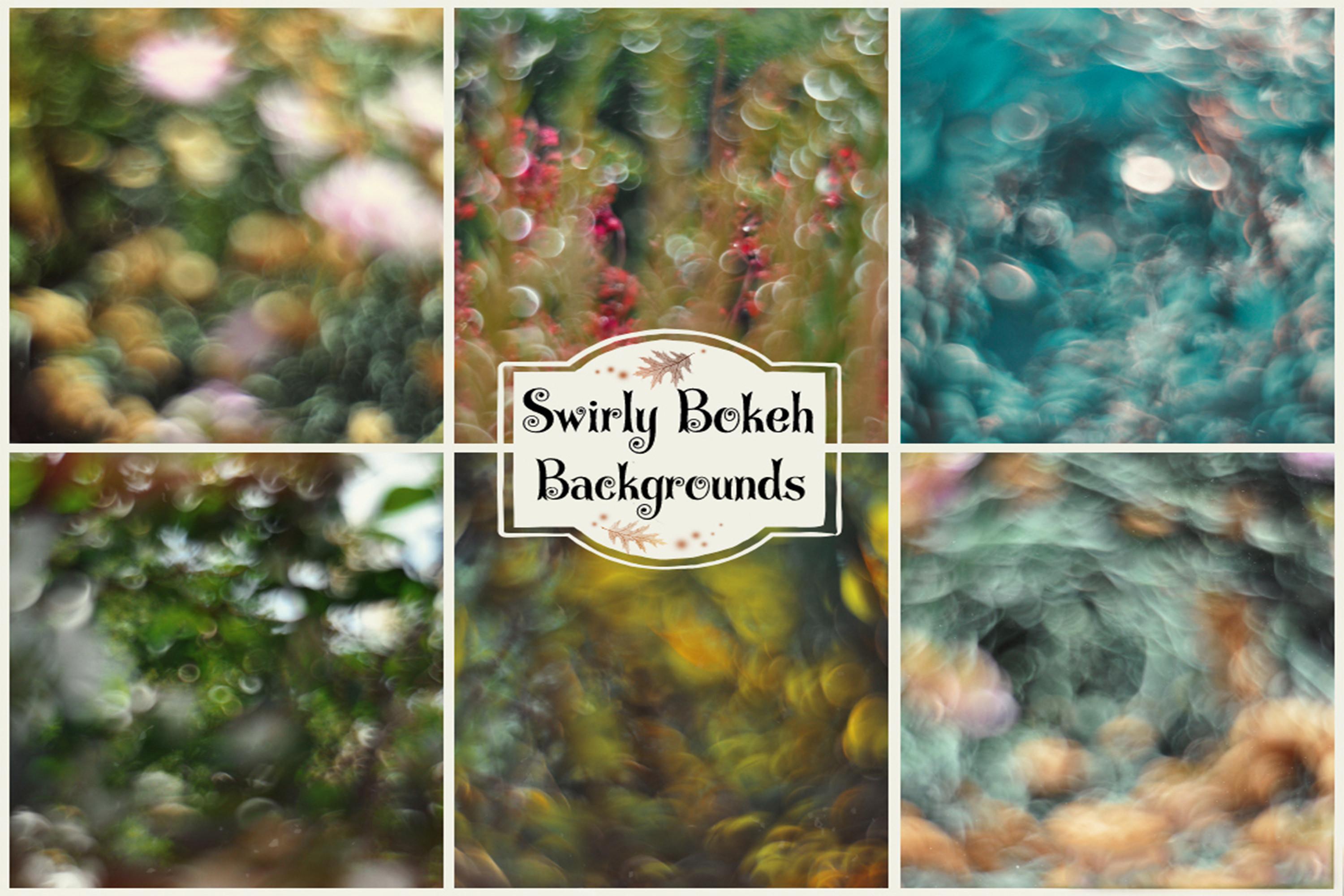Swirly Bokeh Overlays, Bokeh Background