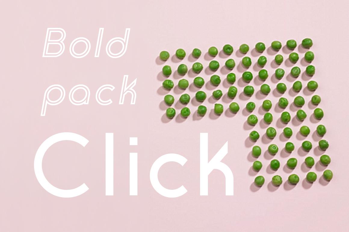 Click Bold Pack Font