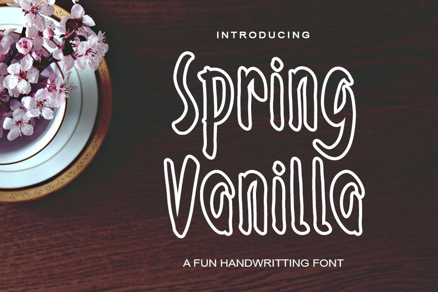 Spring Vanilla Font