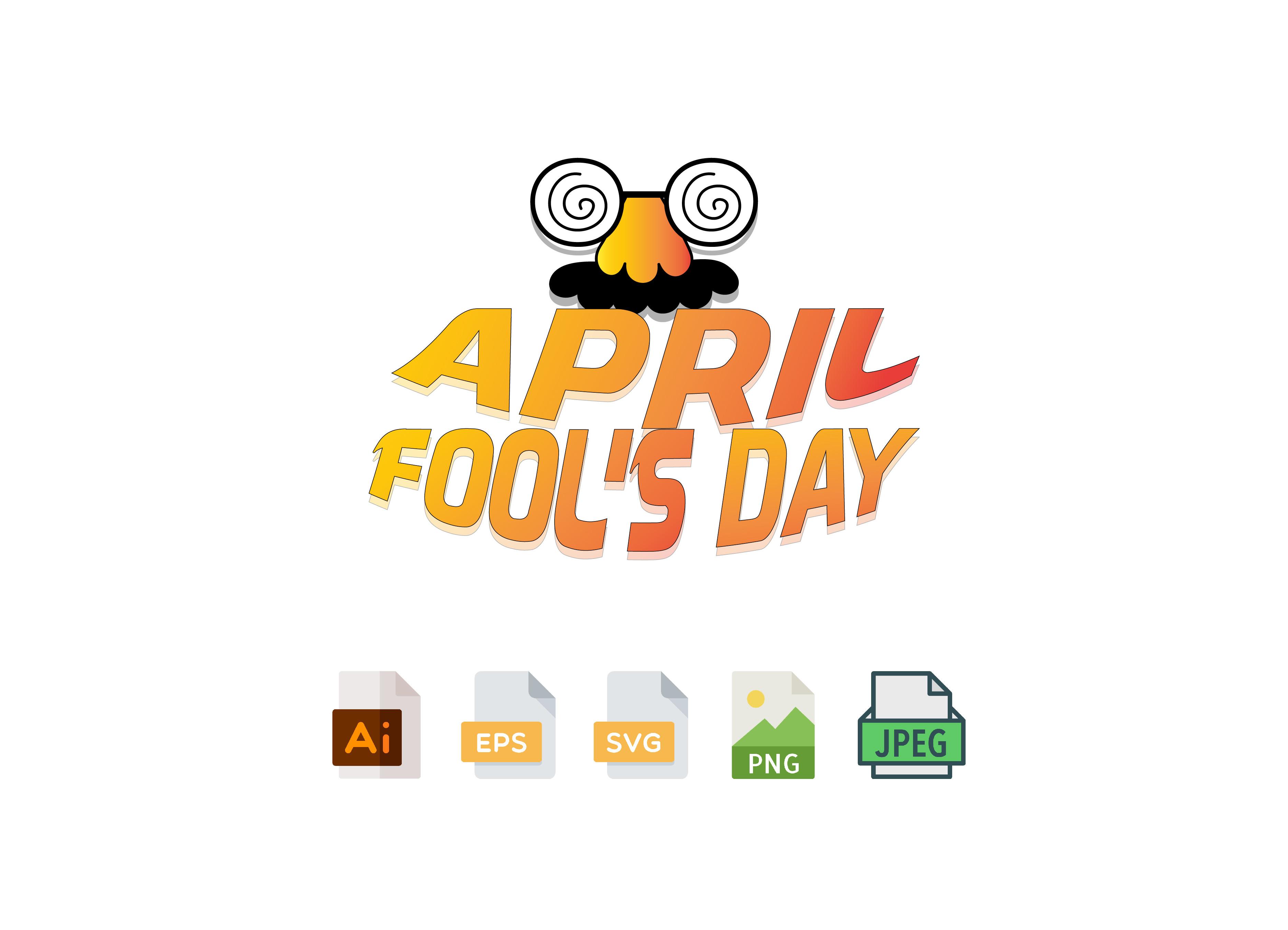 April Fools Day Design SVG