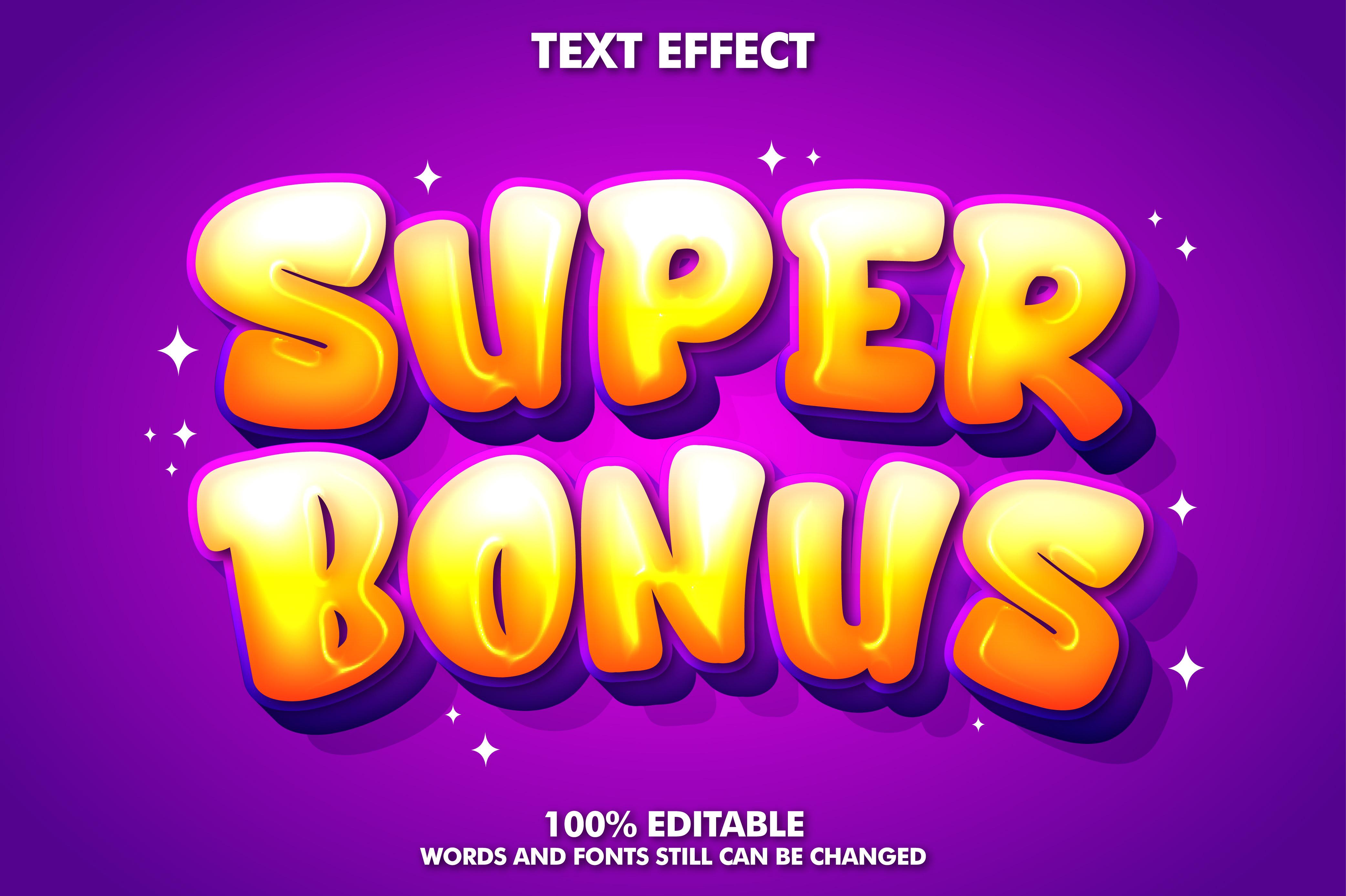 Glossy Cartoon Text Effects