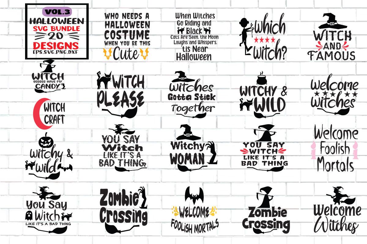 20 Halloween SVG PNG Cutting Print Ready