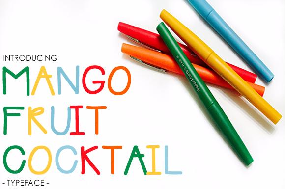 Mango Fruit Cocktail Font