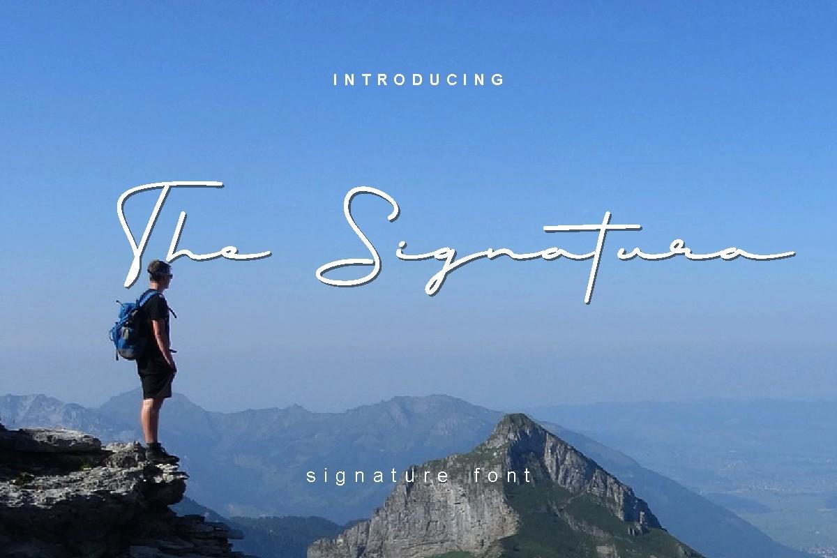 The Signatura Font