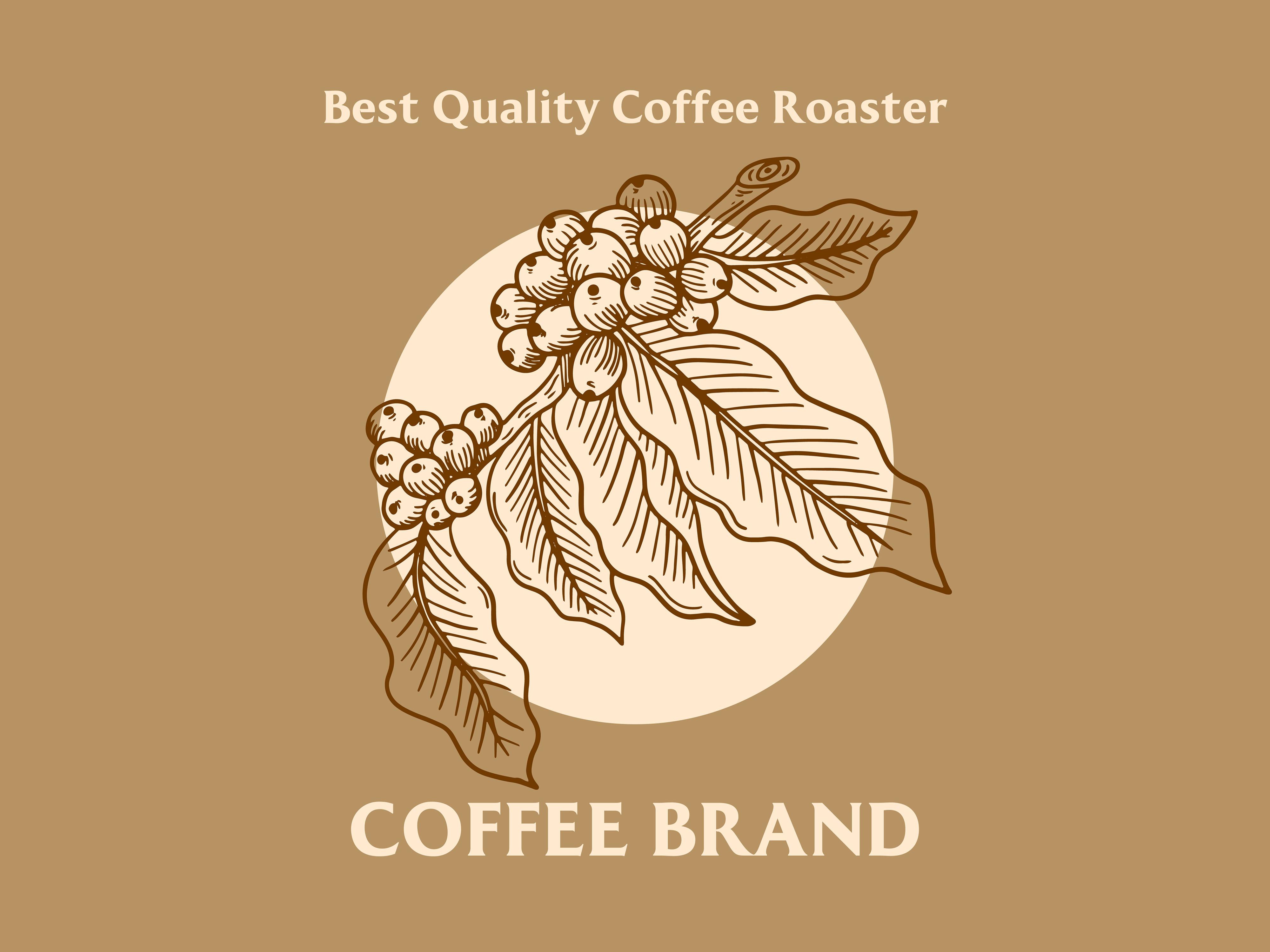 Set Leaf Tree Coffee Nature Botanical