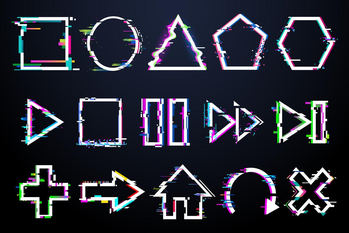 Glitch Buttons
