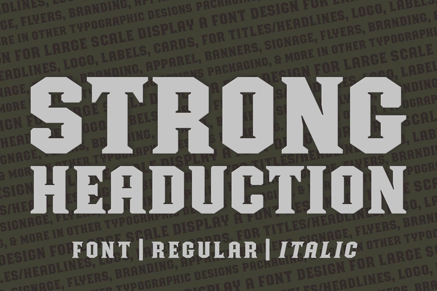 Strong Headucation Font