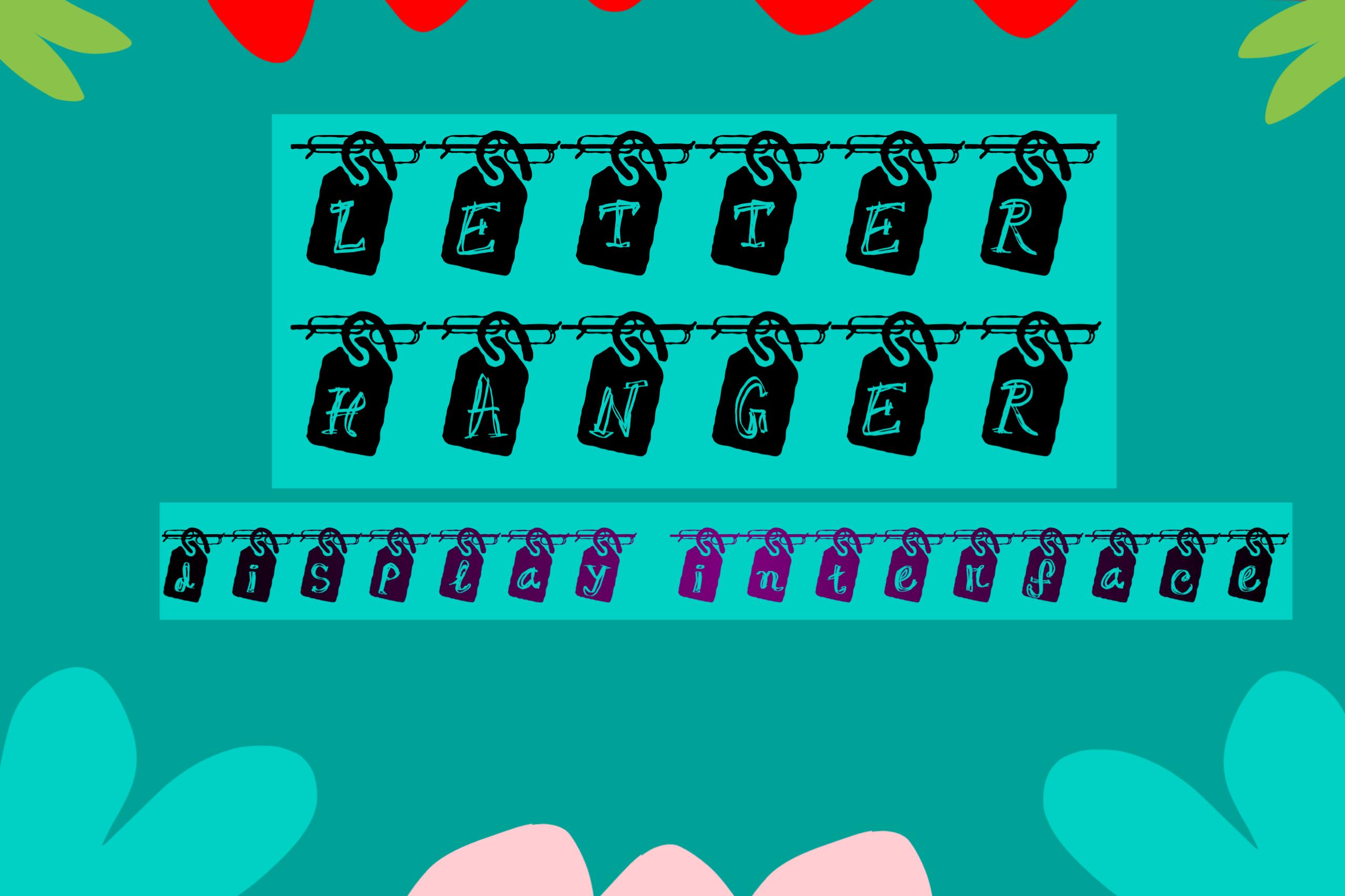 Letter Hanger Font