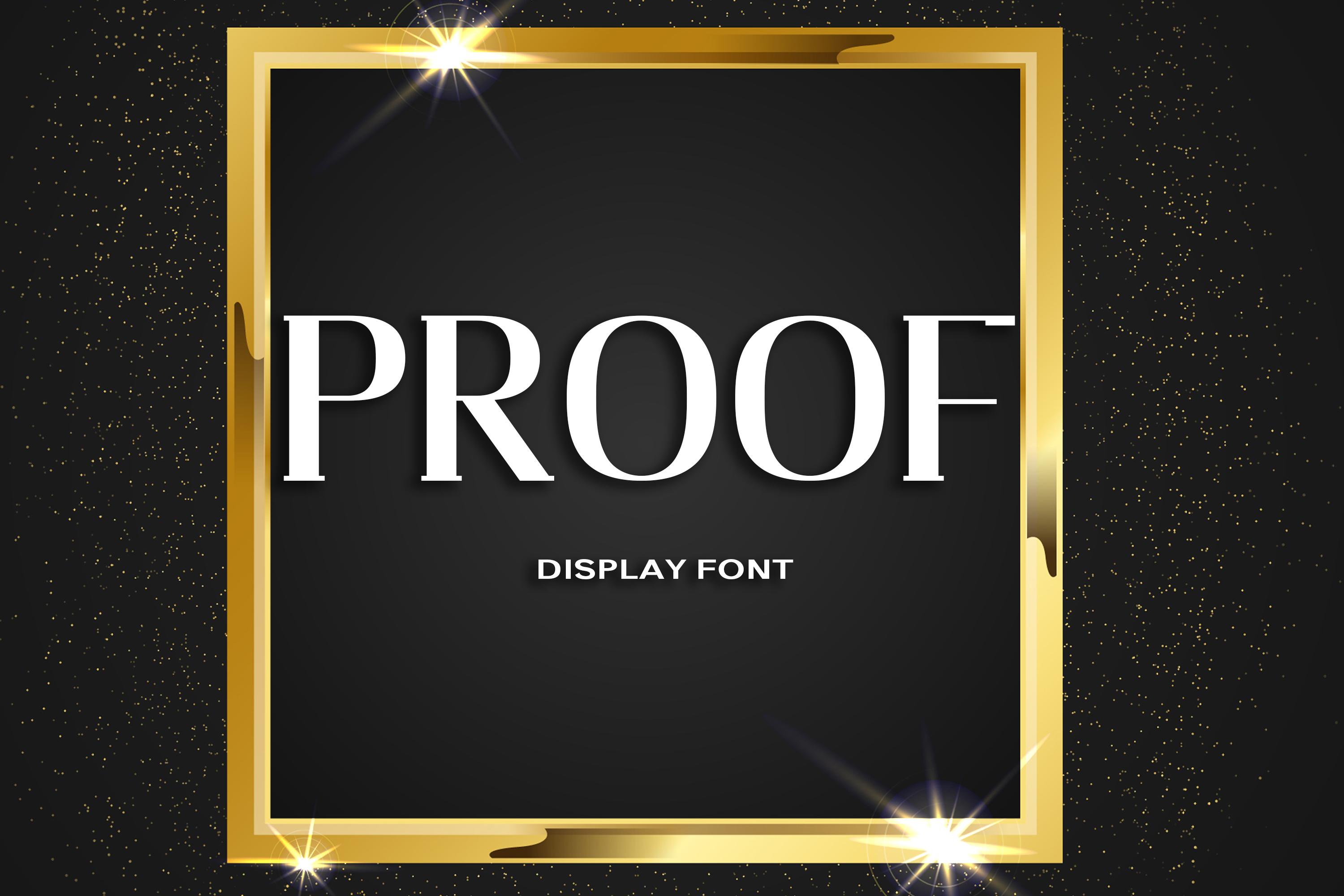 Proof Font