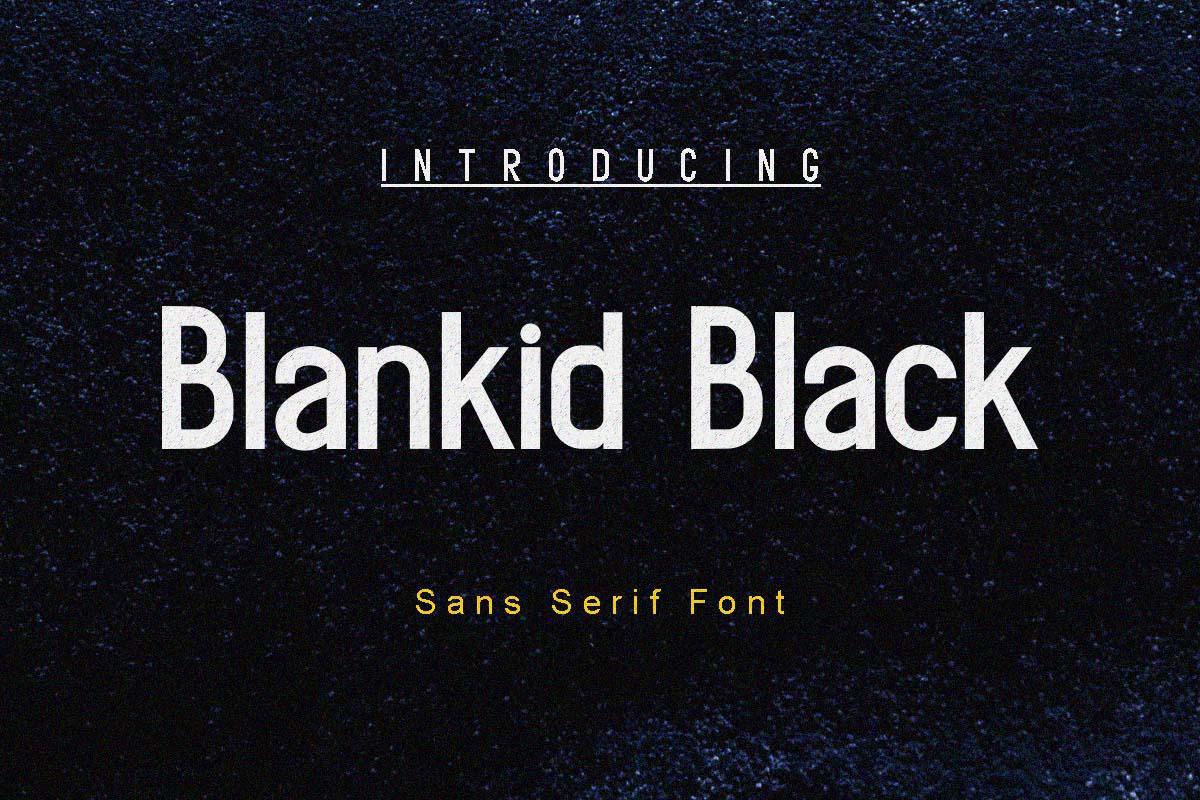 Blankid Black Font