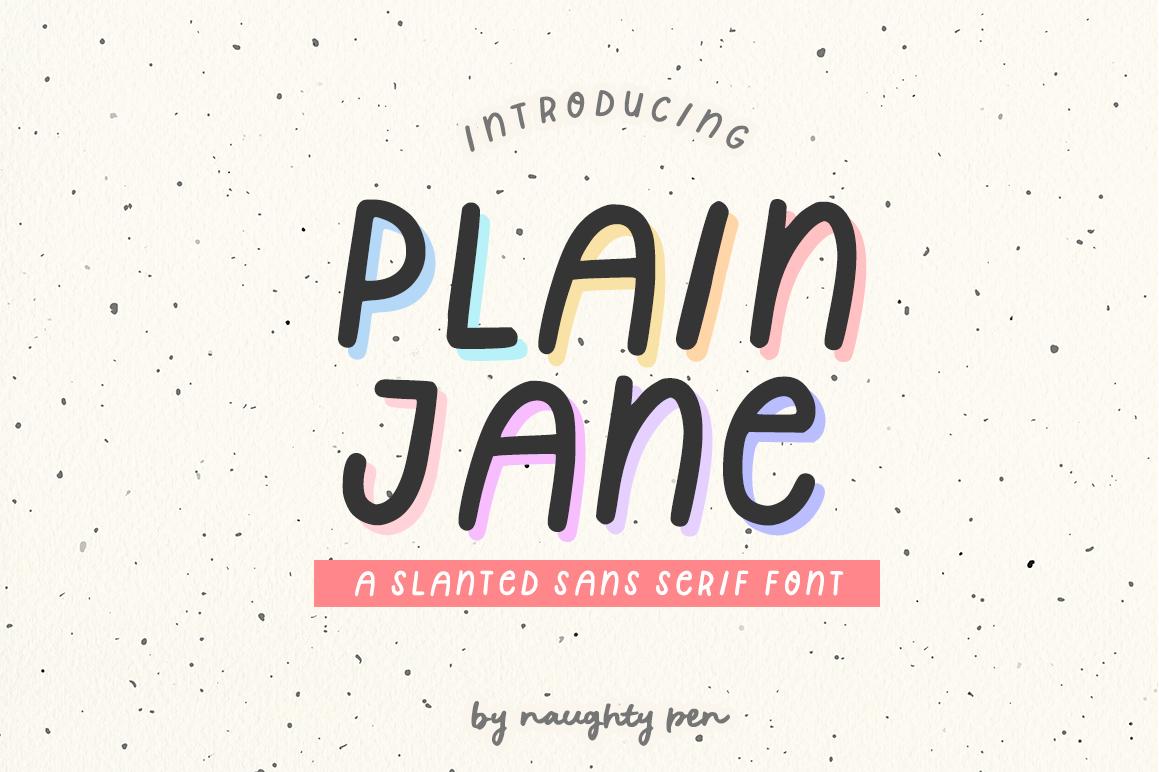 Plain Jane Font