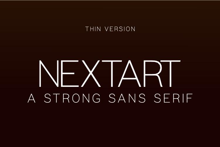 Nextart Thin Font