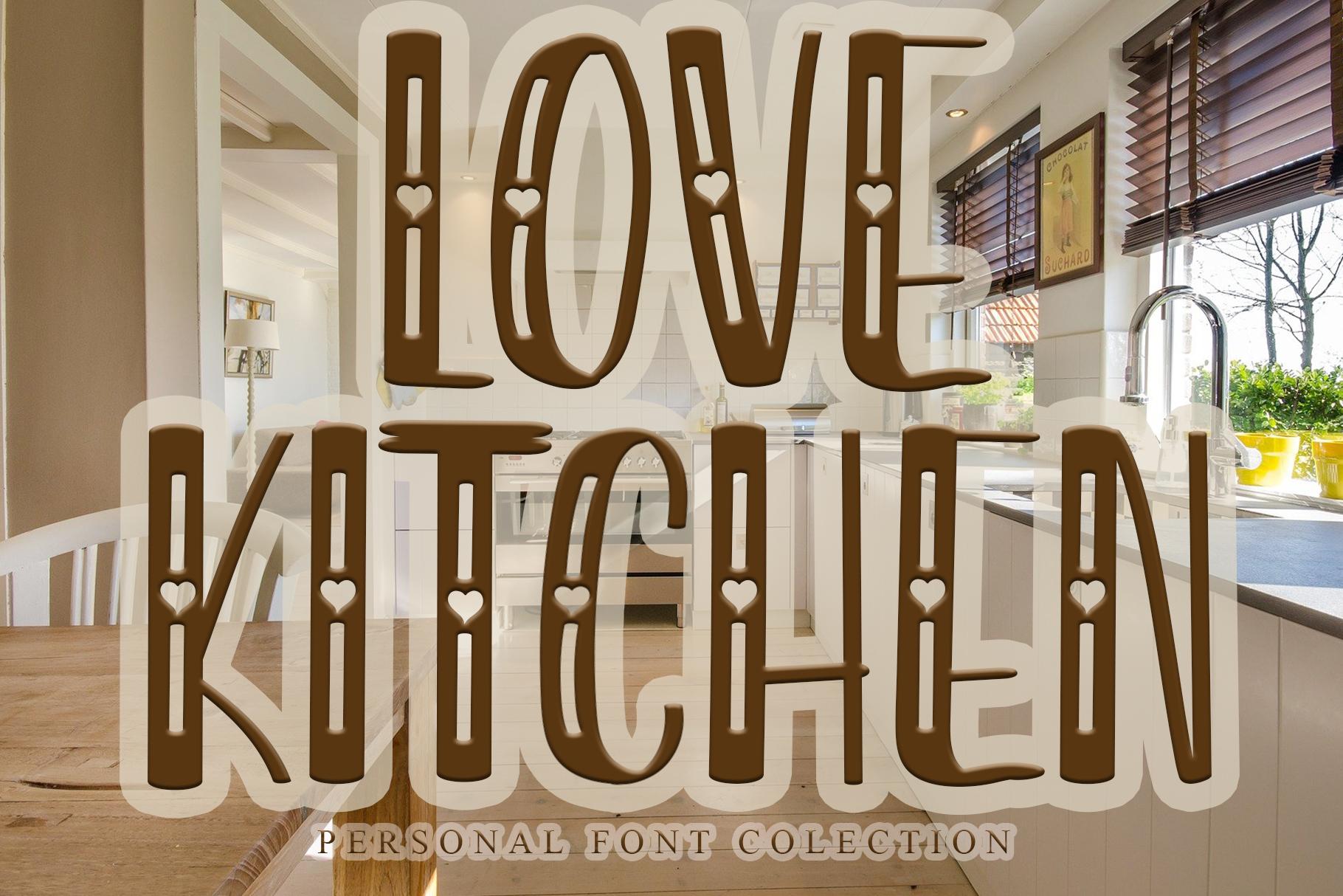 Love Kitchen Font