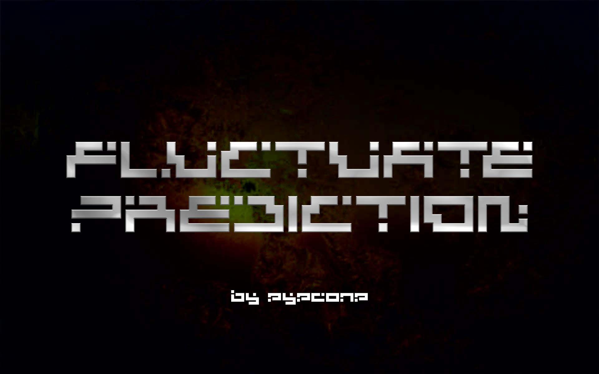Fluctuate Prediction Font
