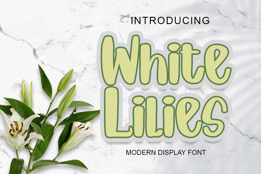 White Lilies Font
