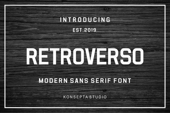 Retroverso Font