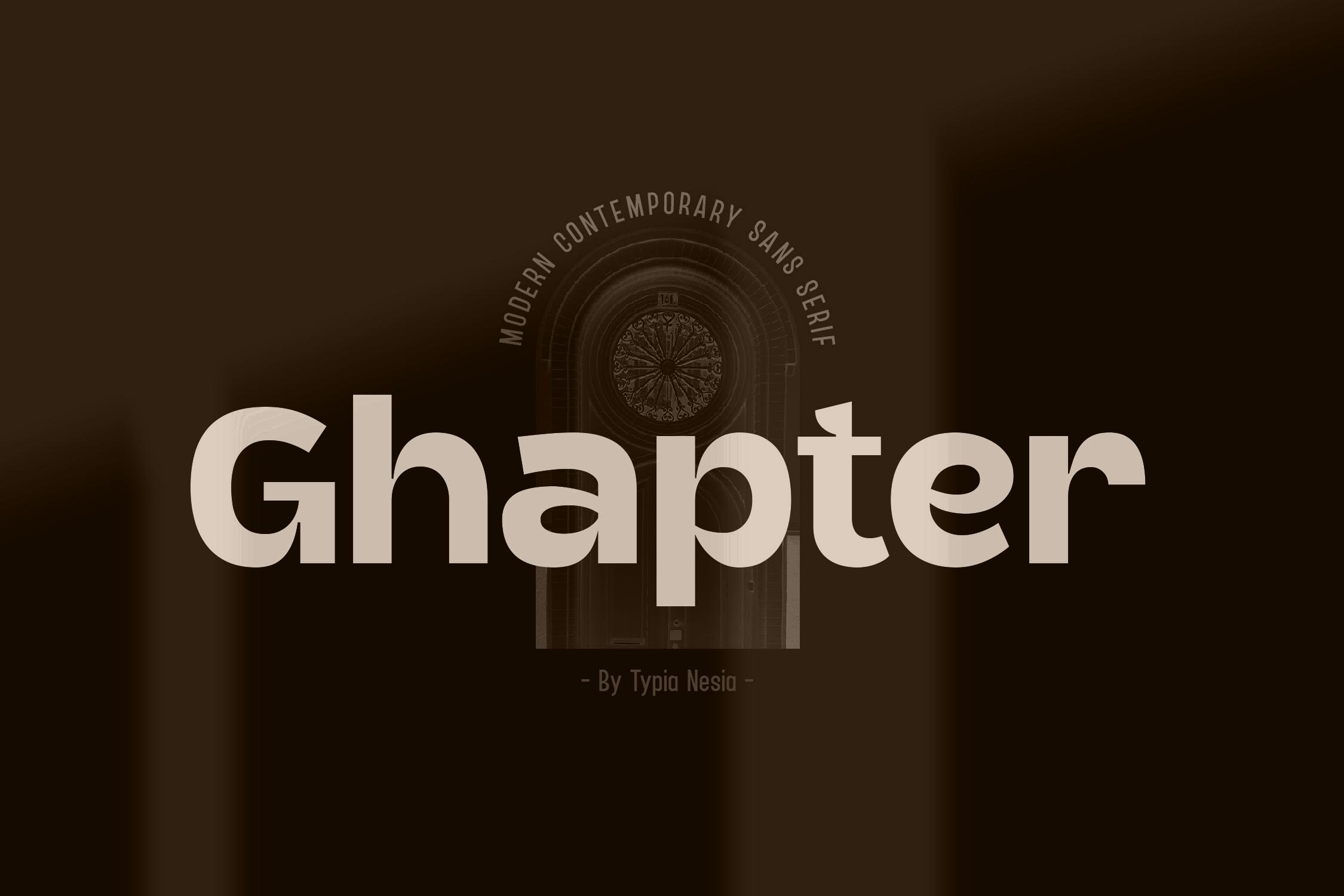 Ghapter Font