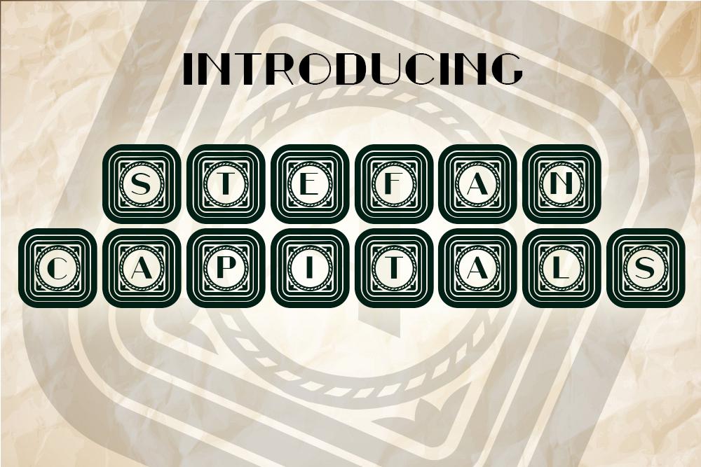 Stefan Capitals Font