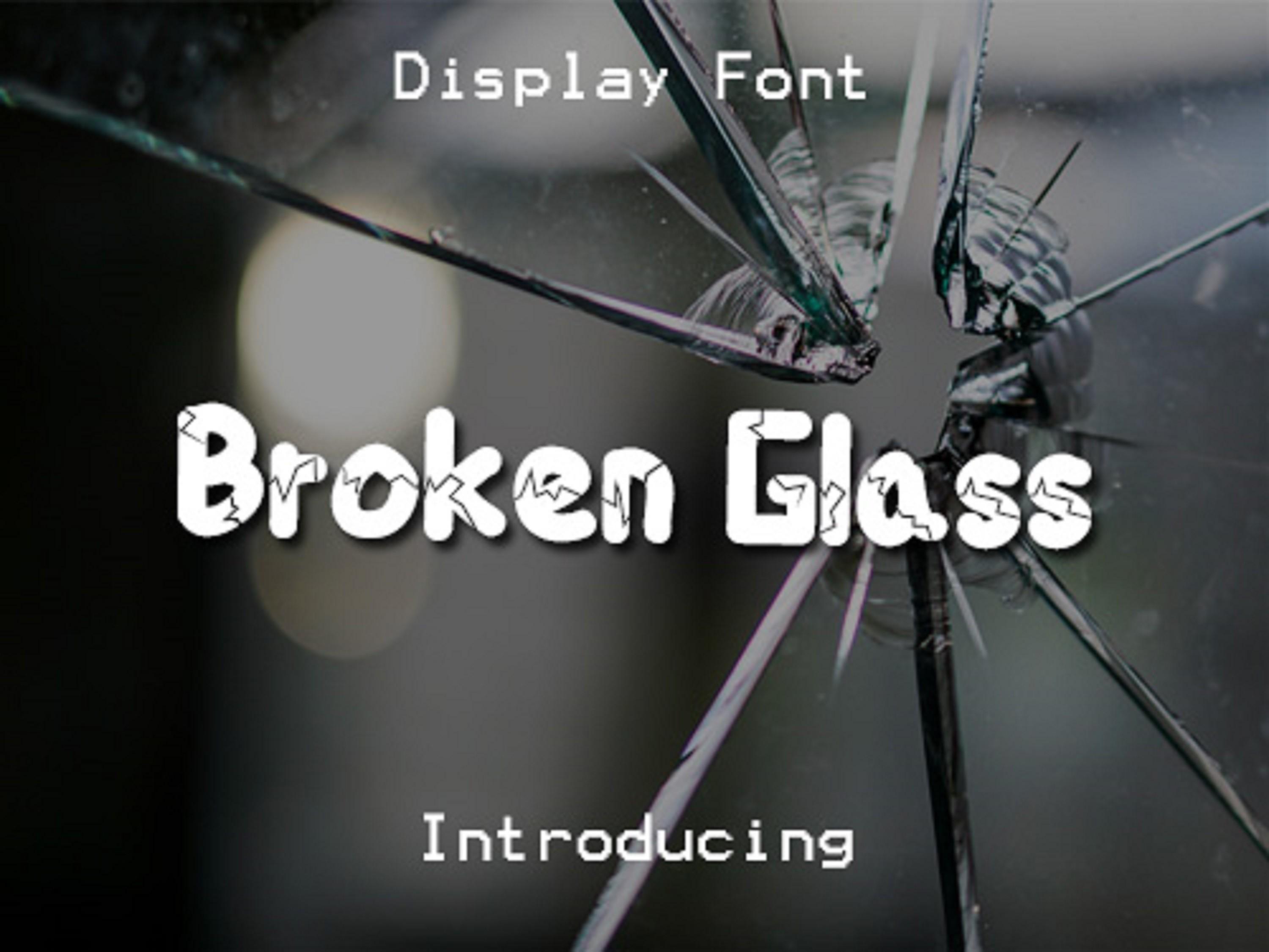 Broken Glass Font