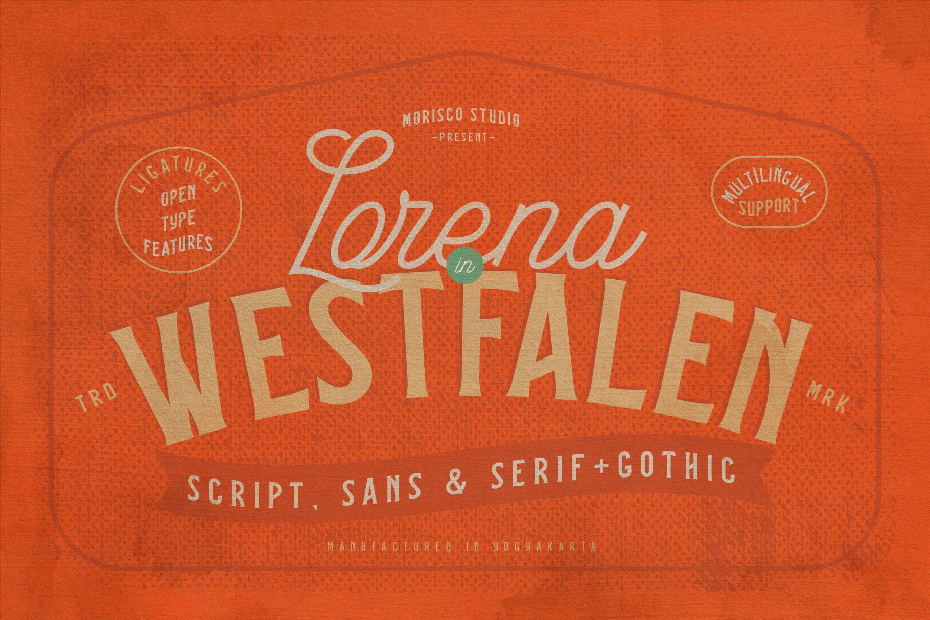 Lorena in Westfalen Font