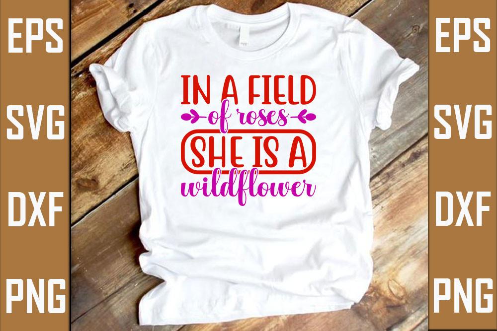 Garden Svg Design, in a Field of Roses