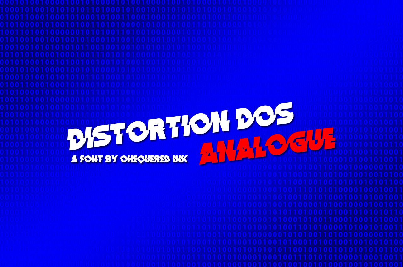Distortion Dos Analogue Font