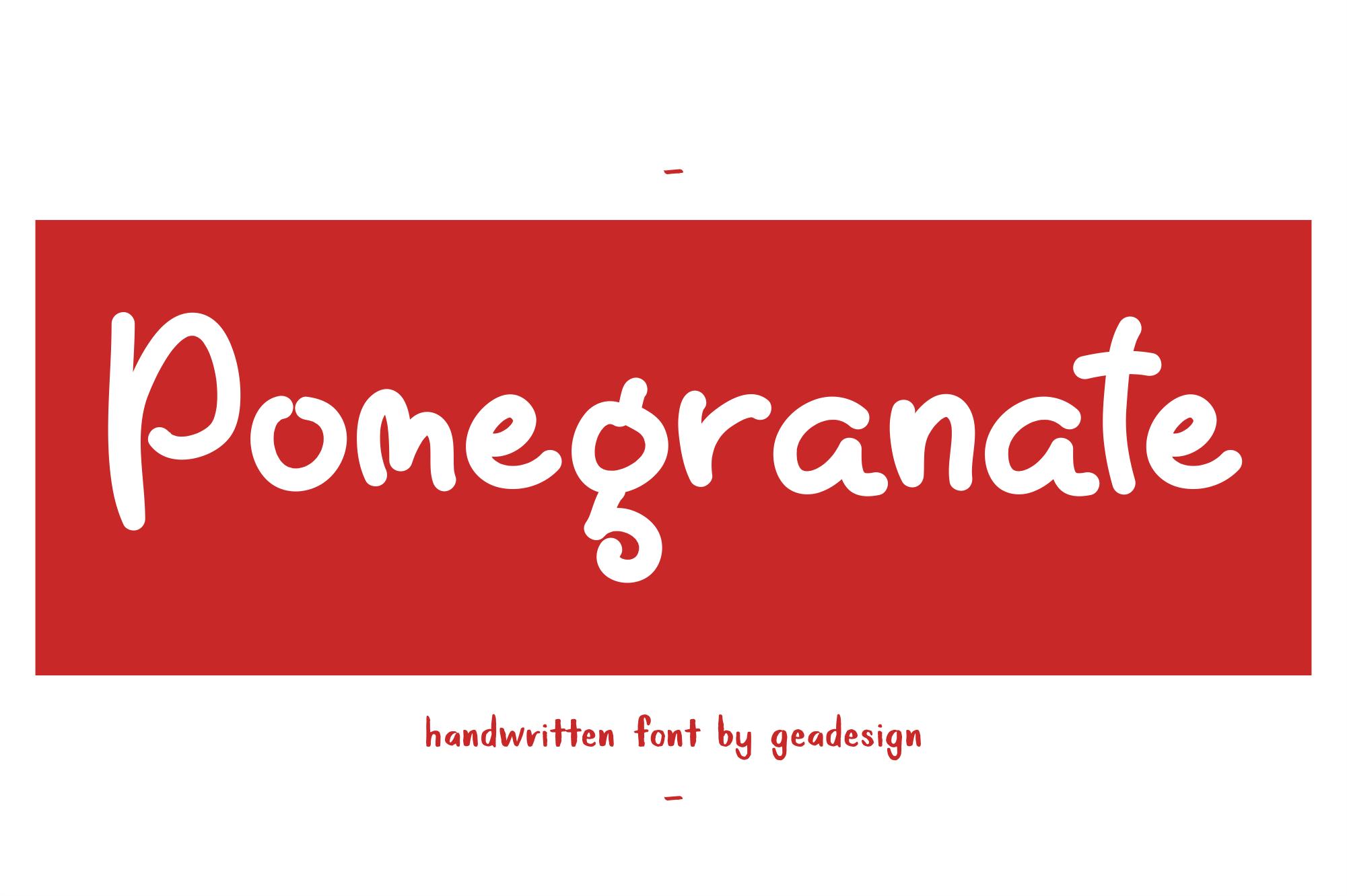 Pomegranate Font
