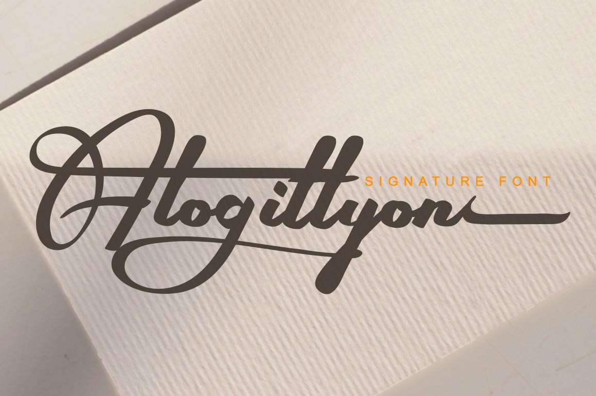 Alogittyon Font