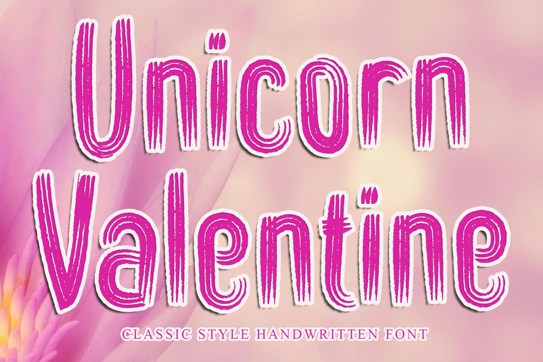 Unicorn Valentine Font
