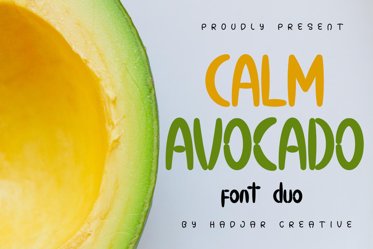 Calm Avocado Font