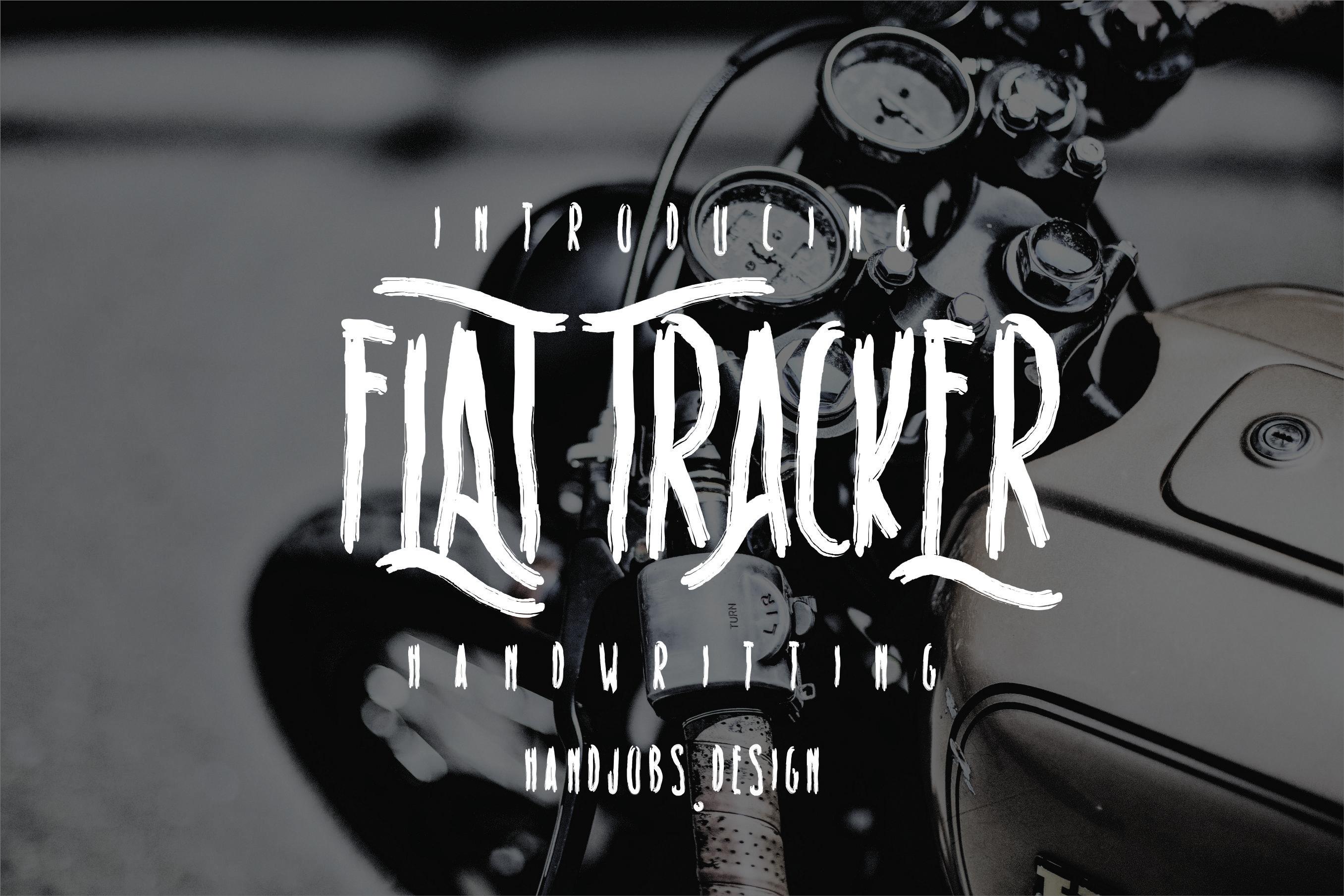 Flat Tracker Font