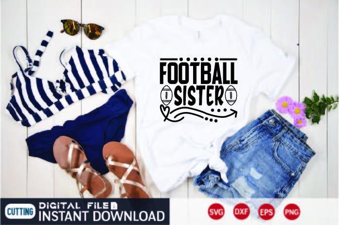 Football Sister Svg