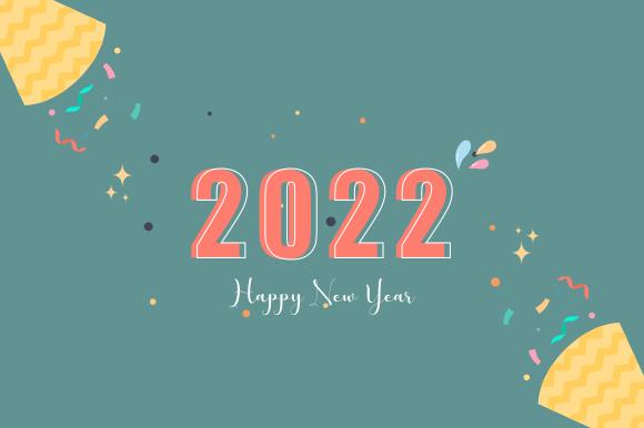 New Year 2022 Greeting Card Template